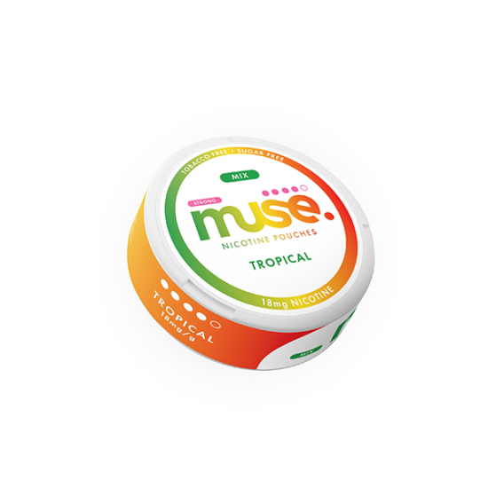 18mg Muse Nicotine Pouches - 20 Pouches - Flavour: Tropical