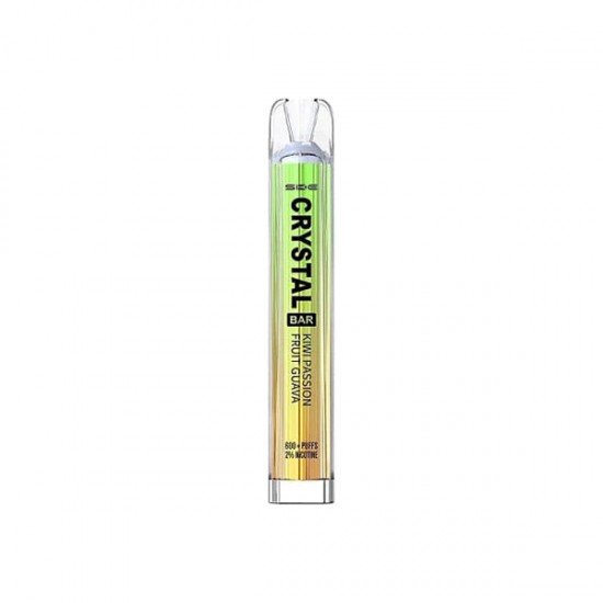 20mg SKE Crystal Bar 600 Disposable Vape Device 600 Puffs - Flavour: Kiwi Passionfruit Guava