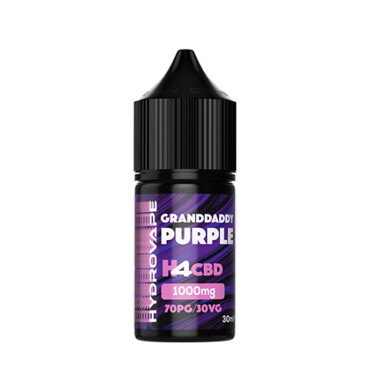 Hydrovape 1000mg H4 CBD E-liquid 30ml (70VG/30PG) - Flvaour: Grand Daddy Purple